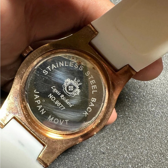 Louis Richard Pendragon Men's Watch, Rose Gold Face NO.9677 Working New Battery - Picture 5 of 8